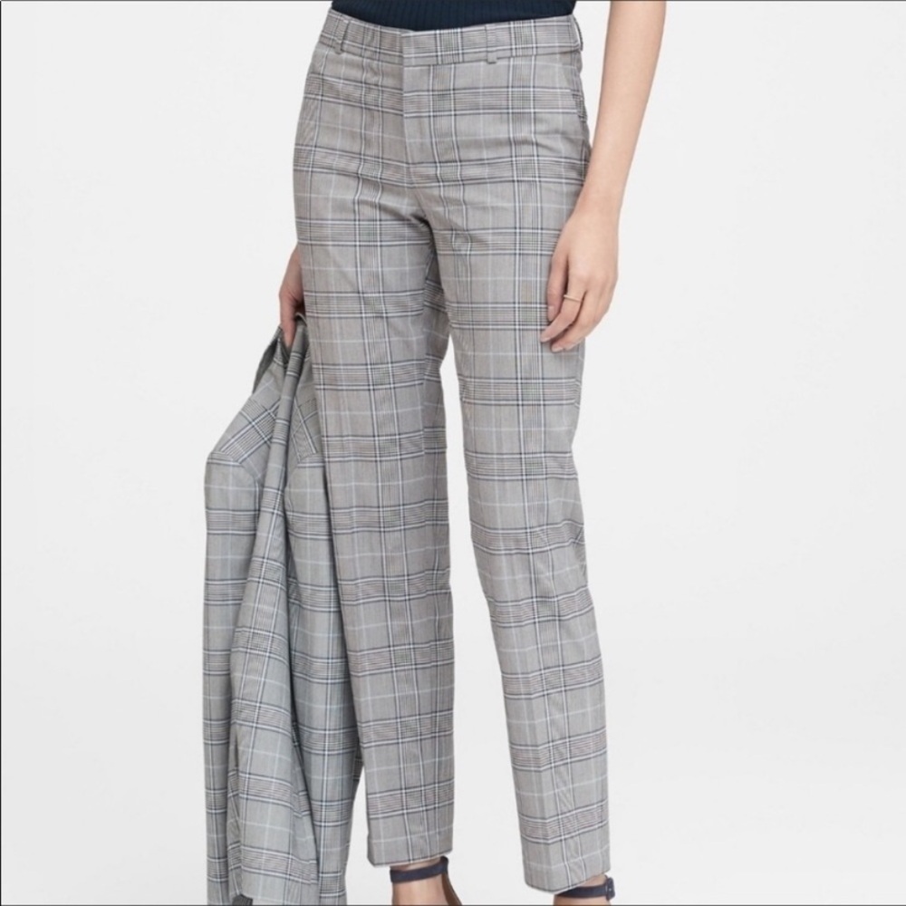 Banana Republic Ryan Pant Plaid Size 2 Regular NWT